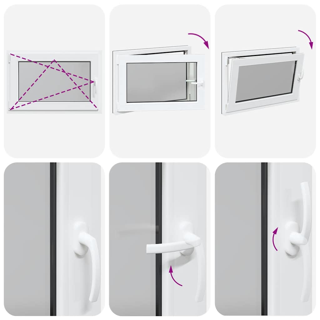 Basement Window "RISOR" 90x50 cm Tilt&Turn DIN Left Anthracite