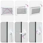 Basement Window RISOR 90x60 cm Tilt&Turn DIN Left Anthracite