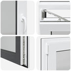 Basement Window RISOR 90x60 cm Tilt&Turn DIN Left Anthracite