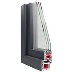 Basement Window RISOR 90x60 cm Tilt&Turn DIN Left Anthracite