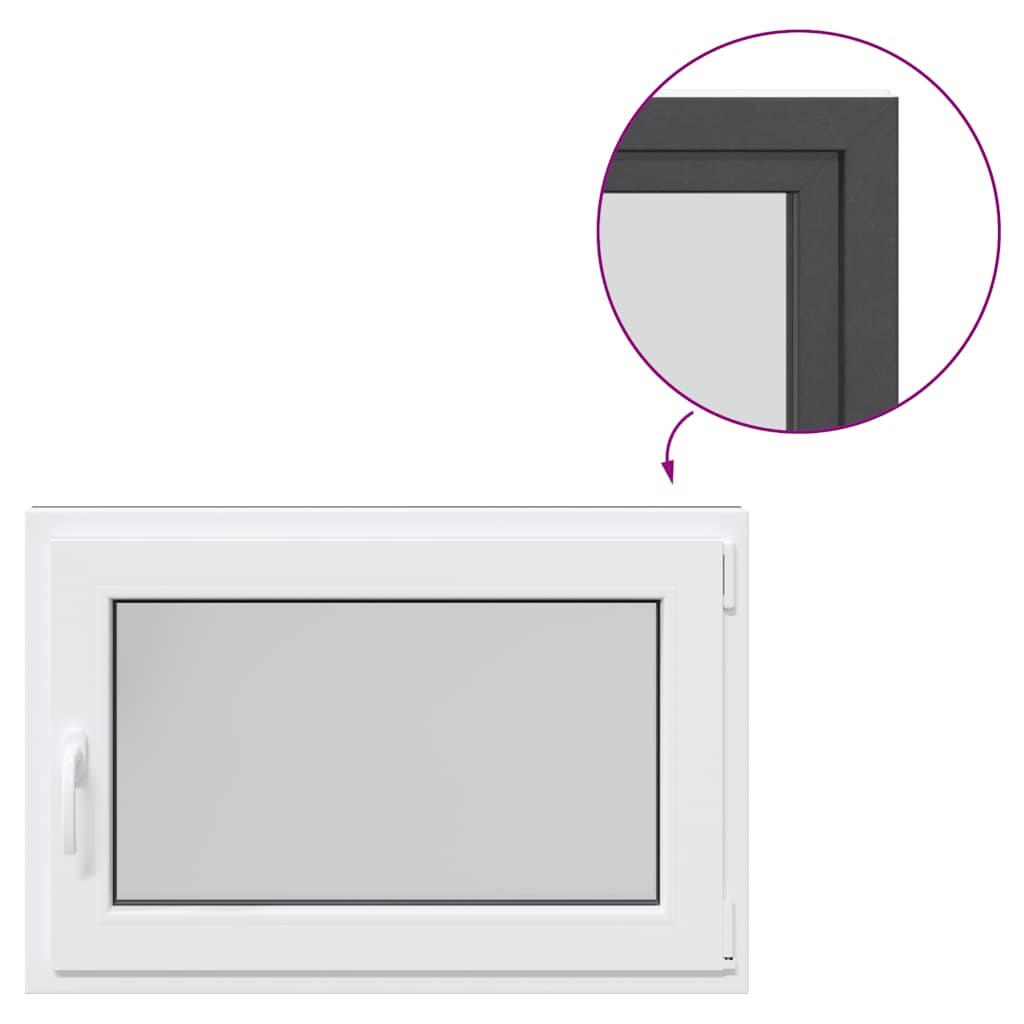 Basement Window "RISOR" 90x70 cm Tilt&Turn DIN Right Anthracite