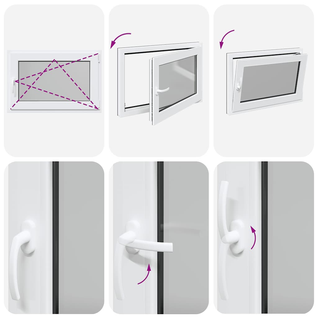 Basement Window "RISOR" 90x70 cm Tilt&Turn DIN Right Anthracite