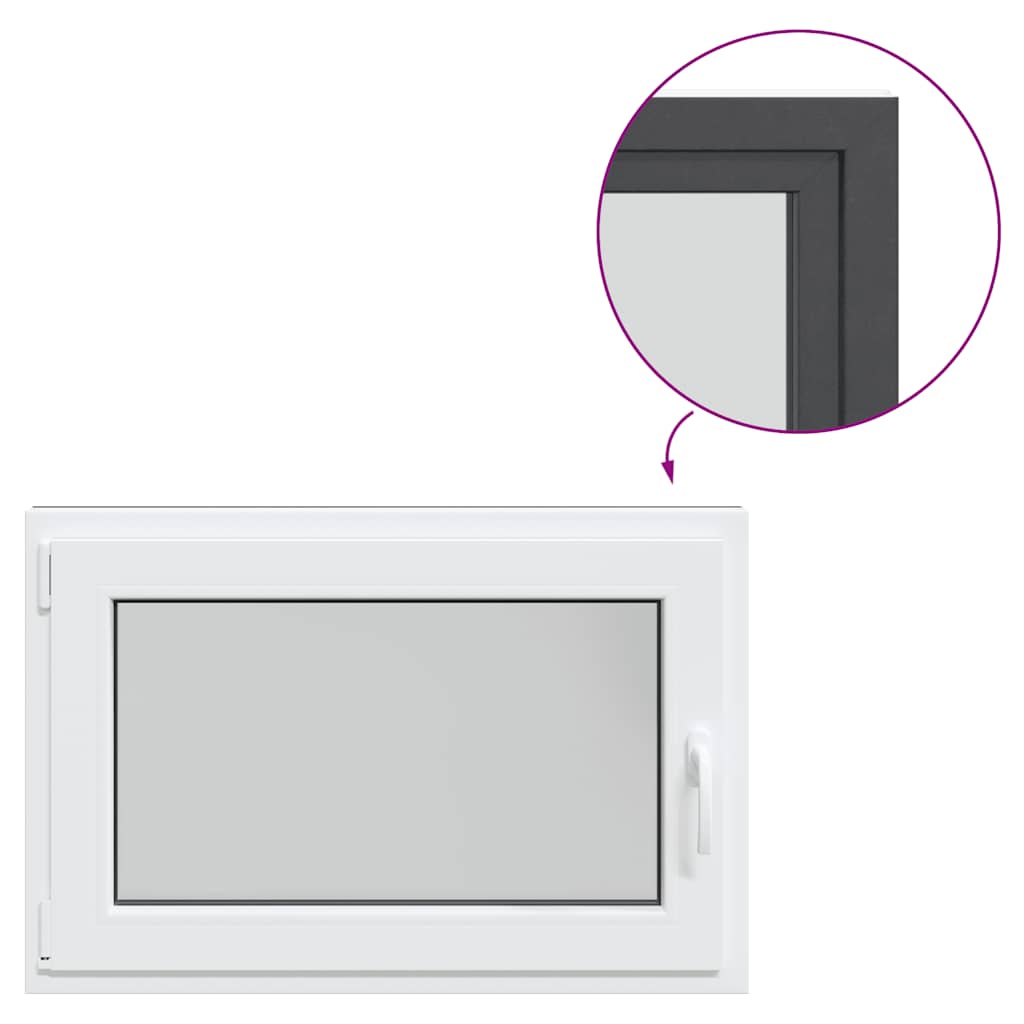 Basement Window "RISOR" 90x70 cm Tilt&Turn DIN Left Anthracite