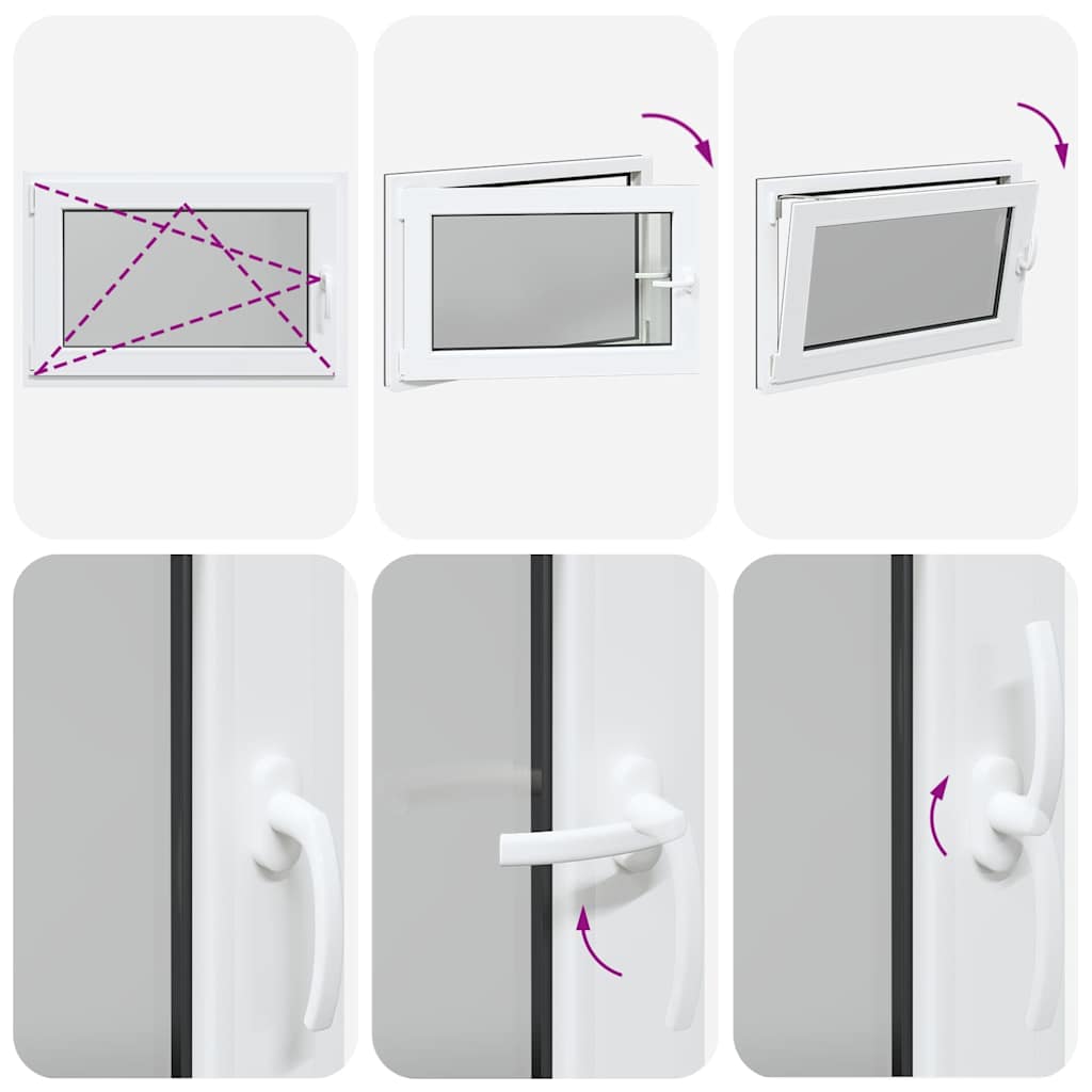 Basement Window "RISOR" 90x70 cm Tilt&Turn DIN Left Anthracite