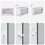 Basement Window "RISOR" 100x50 cm Tilt&Turn DIN Right Anthracite