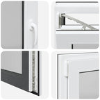 Basement Window "RISOR" 100x50 cm Tilt&Turn DIN Left Anthracite