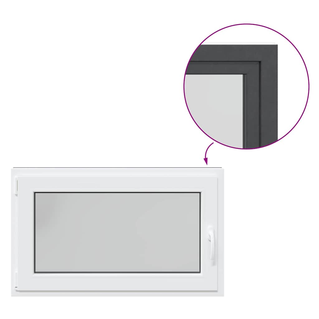 Basement Window "RISOR" 100x60 cm Tilt&Turn DIN Left Anthracite