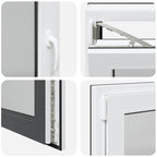 Basement Window "RISOR" 100x60 cm Tilt&Turn DIN Left Anthracite