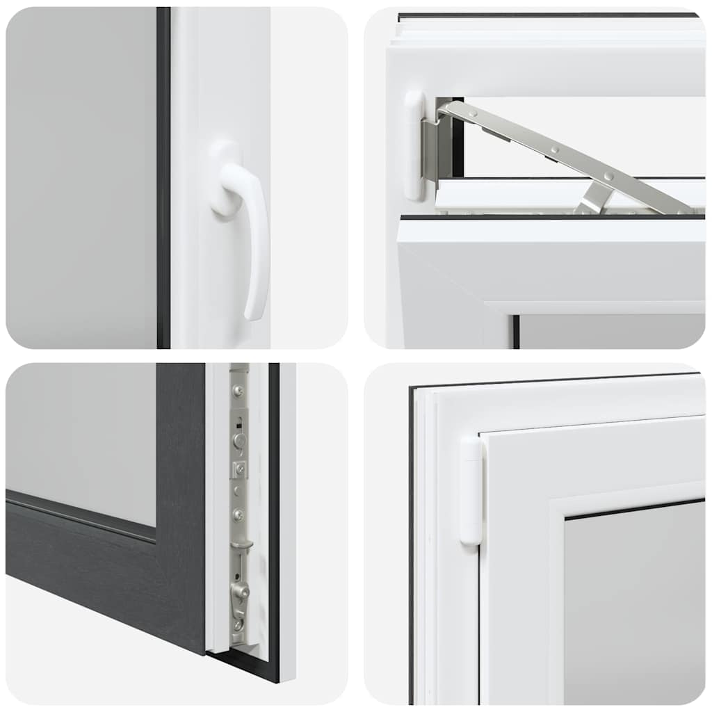 Basement Window "RISOR" 100x60 cm Tilt&Turn DIN Left Anthracite