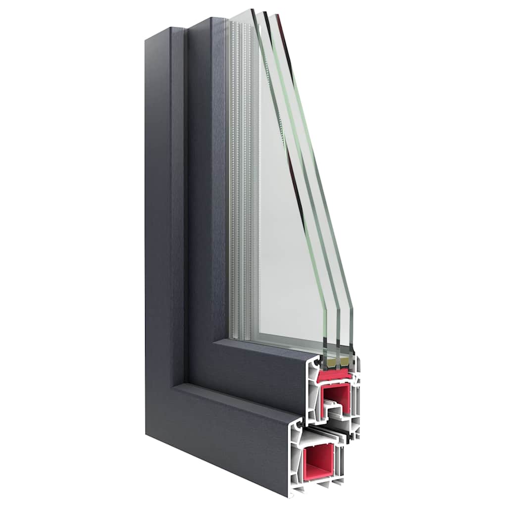 Basement Window "RISOR" 100x60 cm Tilt&Turn DIN Left Anthracite