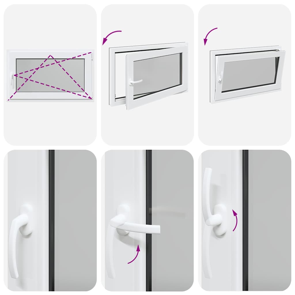 Basement Window "RISOR" 100x70 cm Tilt&Turn DIN Right Anthracite