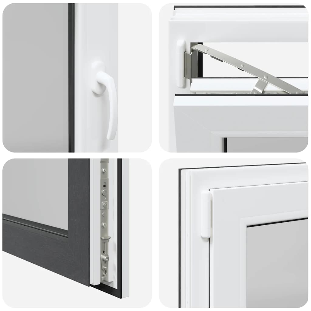 Basement Window "RISOR" 100x70 cm Tilt&Turn DIN Left Anthracite