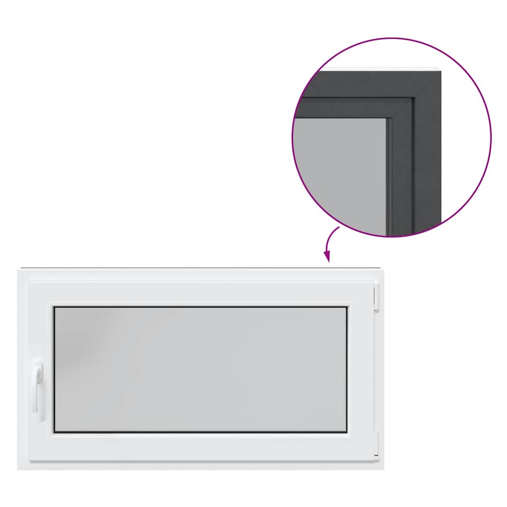 Basement Window "RISOR" 110x60 cm Tilt&Turn DIN Right Anthracite