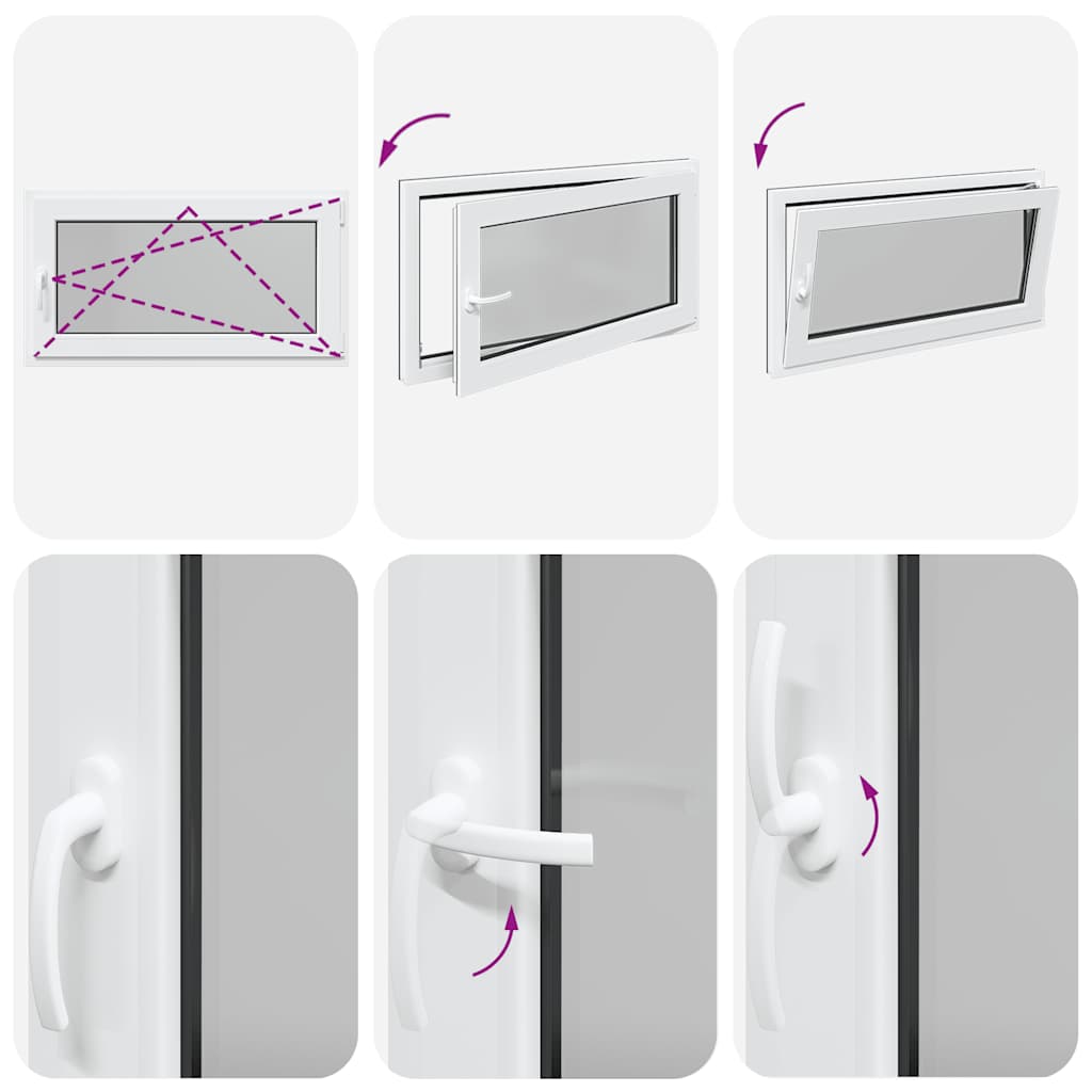 Basement Window "RISOR" 110x60 cm Tilt&Turn DIN Right Anthracite