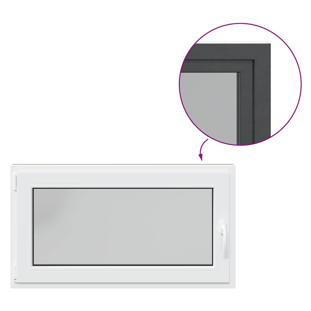 Basement Window "RISOR" 110x70 cm Tilt&Turn DIN Left Anthracite