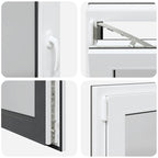 Basement Window "RISOR" 110x70 cm Tilt&Turn DIN Left Anthracite