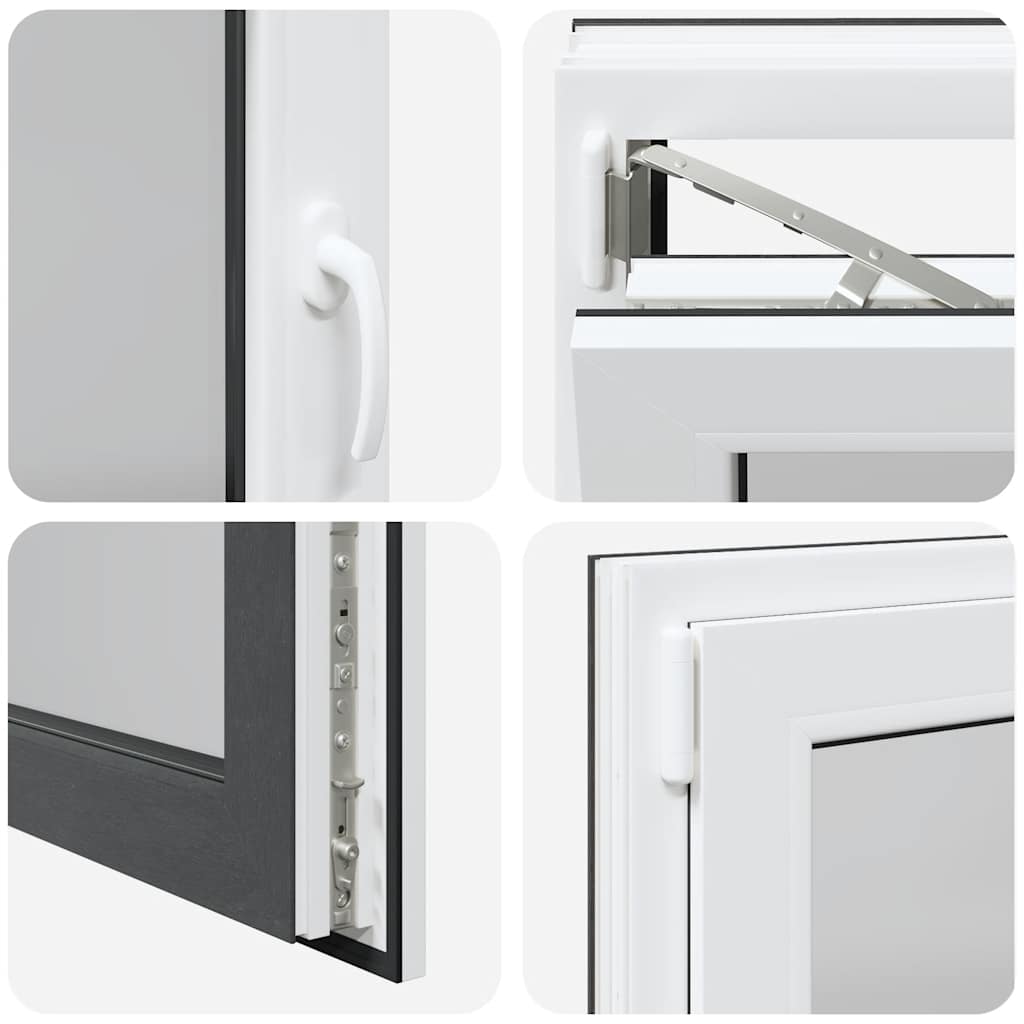 Basement Window "RISOR" 110x70 cm Tilt&Turn DIN Left Anthracite