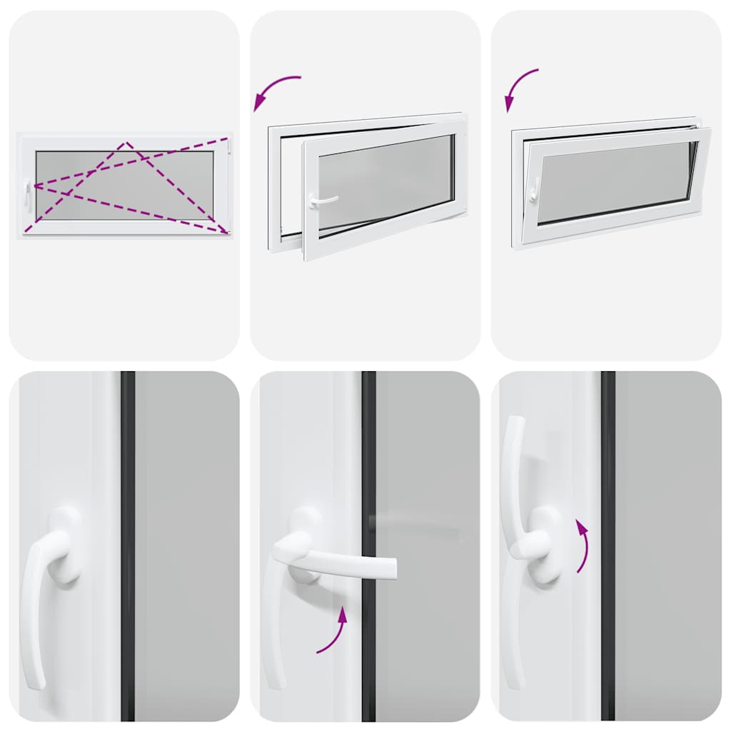 Basement Window "RISOR" 120x60 cm Tilt&Turn DIN Right Anthracite
