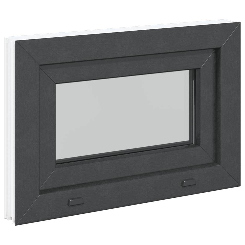 Basement Window RISOR 60x40 cm Tilt 3 Glazing Anthracite