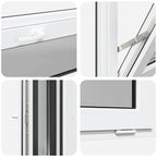 Basement Window RISOR 60x40 cm Tilt 3 Glazing Anthracite