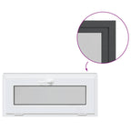 Basement Window RISOR 90x40 cm Tilt 3 Glazing Anthracite