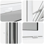 Basement Window RISOR 90x40 cm Tilt 3 Glazing Anthracite