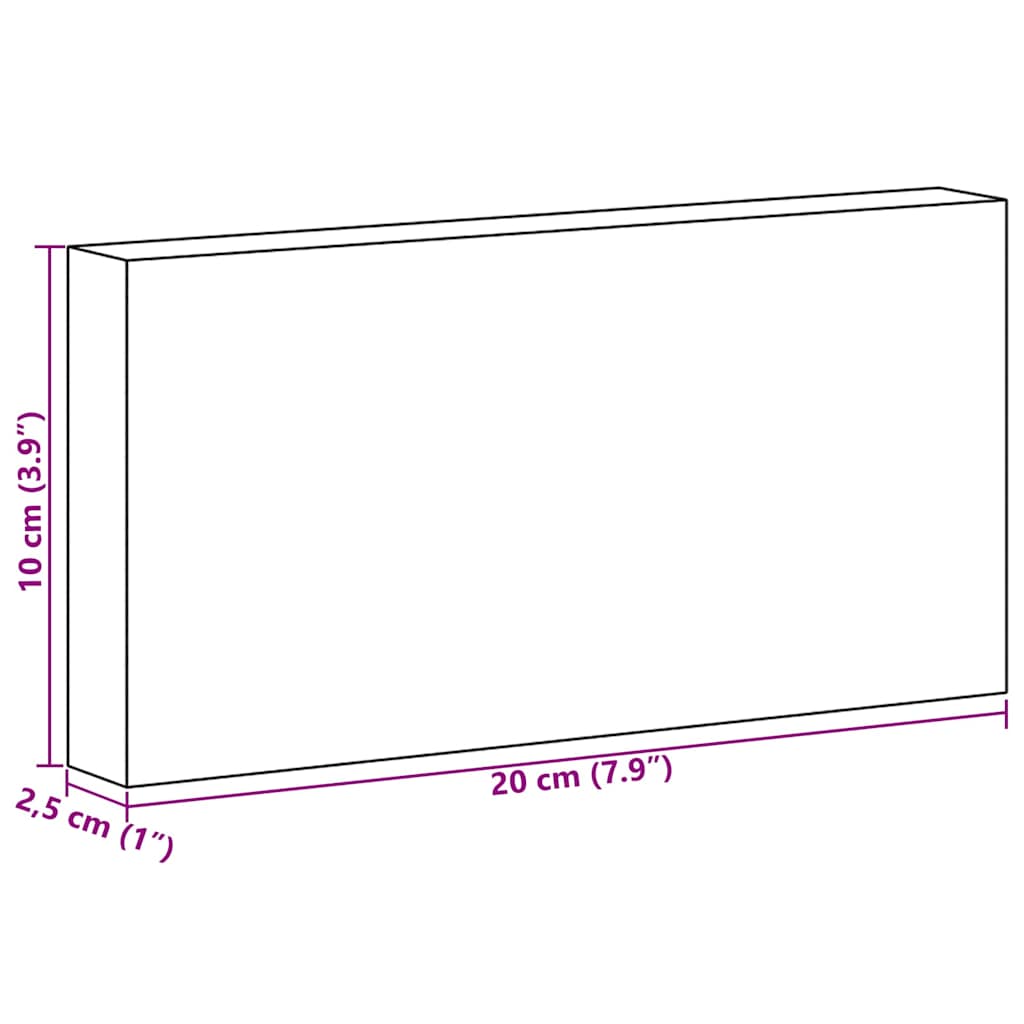 Salt Stones 20 pcs Pink 20 x 2.5 x 10 cm Stones