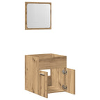 2 Piece Bathroom Furniture Set Artisan Oak Engineered Wood