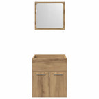 2 Piece Bathroom Furniture Set Artisan Oak Engineered Wood