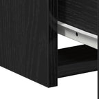 Nightstand 2 pcs Black Oak 50 x 32 x 60cm Engineered Wood