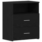 Nightstand 2 pcs Black Oak 50 x 32 x 60cm Engineered Wood