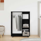 Wardrobe Black Oak 80x40x110 cm Engineered Wood