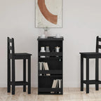 Bar Table with Storage Rack Black Oak 102x50x103.5 cm