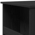 Bar Table with Storage Rack Black Oak 102x50x103.5 cm