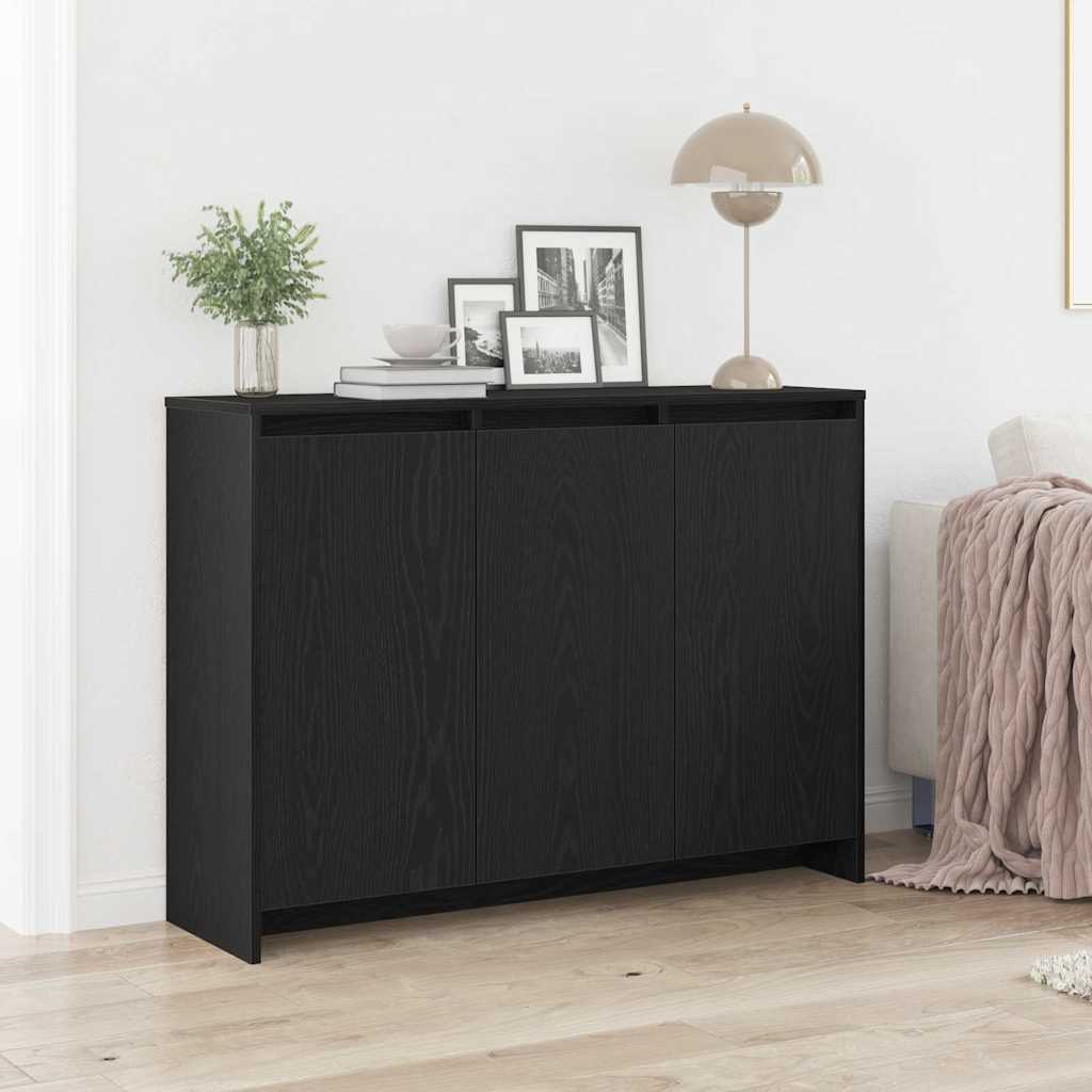 Sideboard Black 102 x 29.5 x 75 cm Engineered wood