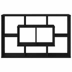 Wall Shelf Black Oak 85 x 16 x 52.5 cm Engineered Wood