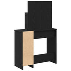 Dressing Table Black Oak 86.5 x 35 x 136 cm Engineered Wood