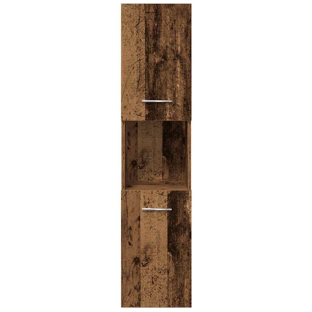 4 Piece Bathroom Furniture Set Old Wood Engineered Wood