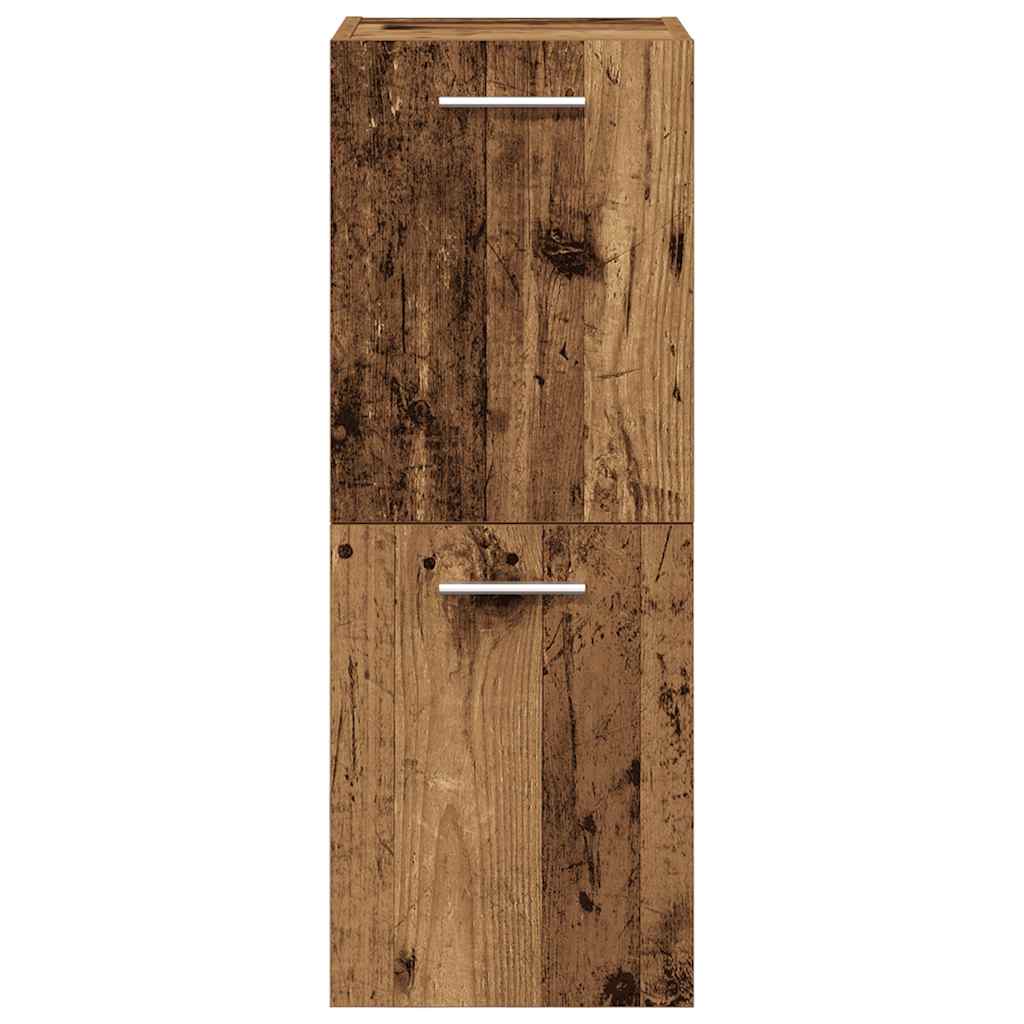 4 Piece Bathroom Furniture Set Old Wood Engineered Wood