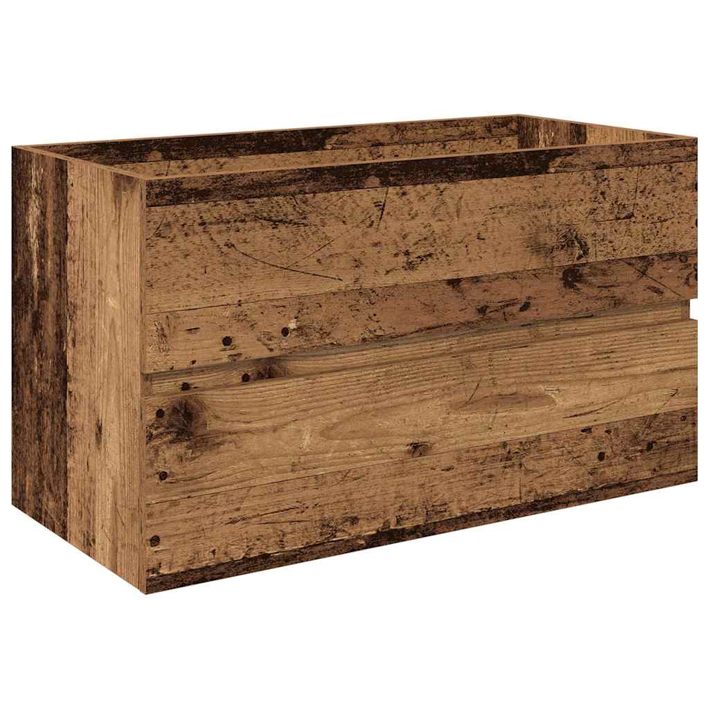 3 Piece Bathroom Furniture Set Old Wood Engineered Wood