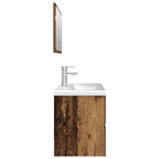 3 Piece Bathroom Furniture Set Old Wood Engineered Wood