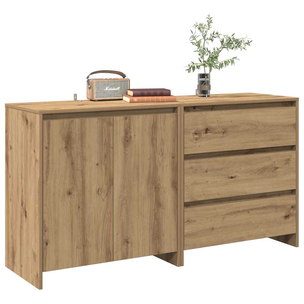 2 Piece Sideboard Engineered Wood