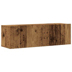 3 Piece TV Cabinet Set Wall-mounted Old Wood Engineered Wood