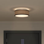 Ceiling Lamp with Spotlights Black 30 x 30 x 13.5 cm Fabric