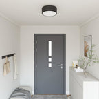 Ceiling Lamp with Spotlights Black 30 x 30 x 13.5 cm Fabric