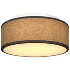 Ceiling Lamp with Spotlights Black 30 x 30 x 13.5 cm Fabric