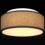 Ceiling Lamp with Spotlights Black 30 x 30 x 13.5 cm Fabric