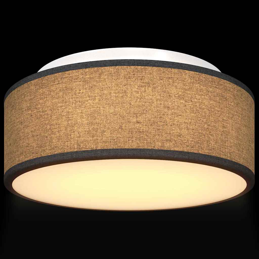 Ceiling Lamp with Spotlights Black 30 x 30 x 13.5 cm Fabric