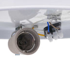 Ceiling Lamp with Spotlights White 30 x 30 x 13.5 cm Fabric