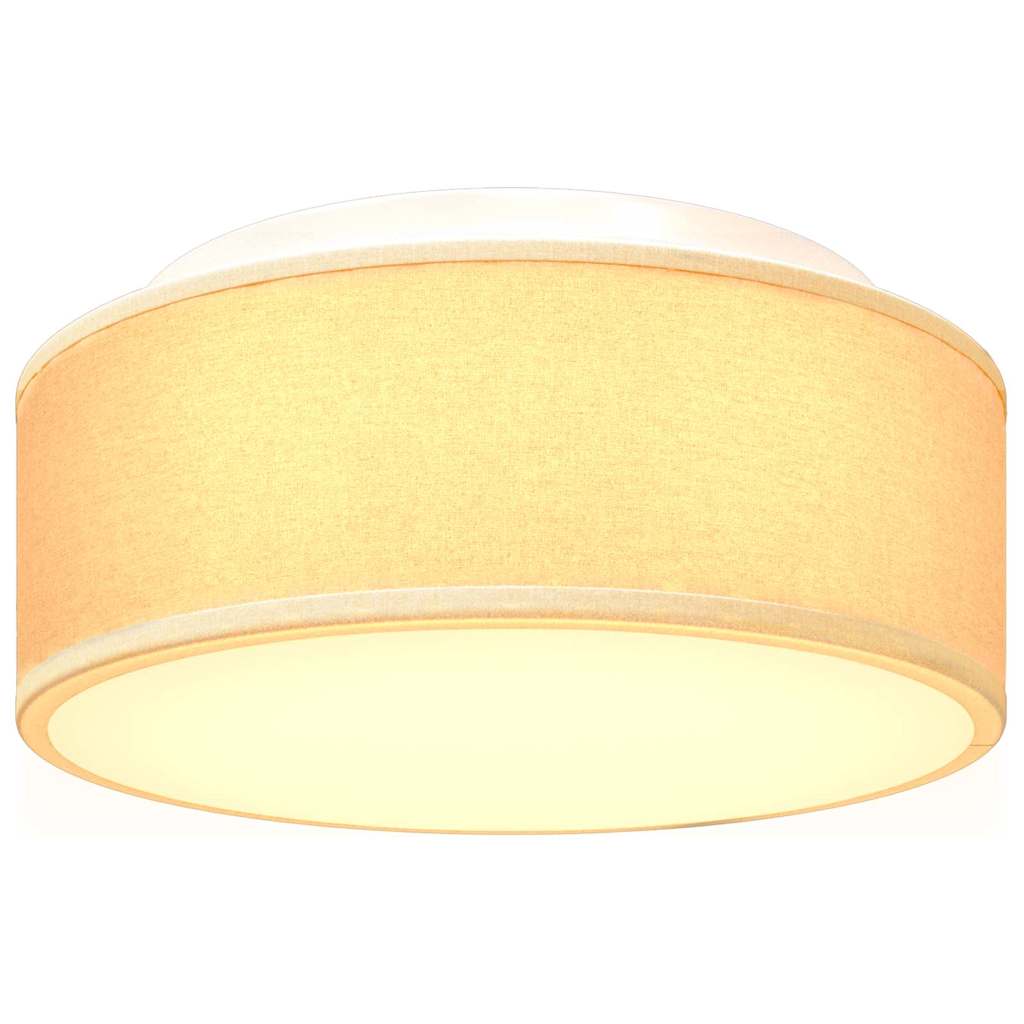 Ceiling Lamp with Spotlights White 30 x 30 x 13.5 cm Fabric